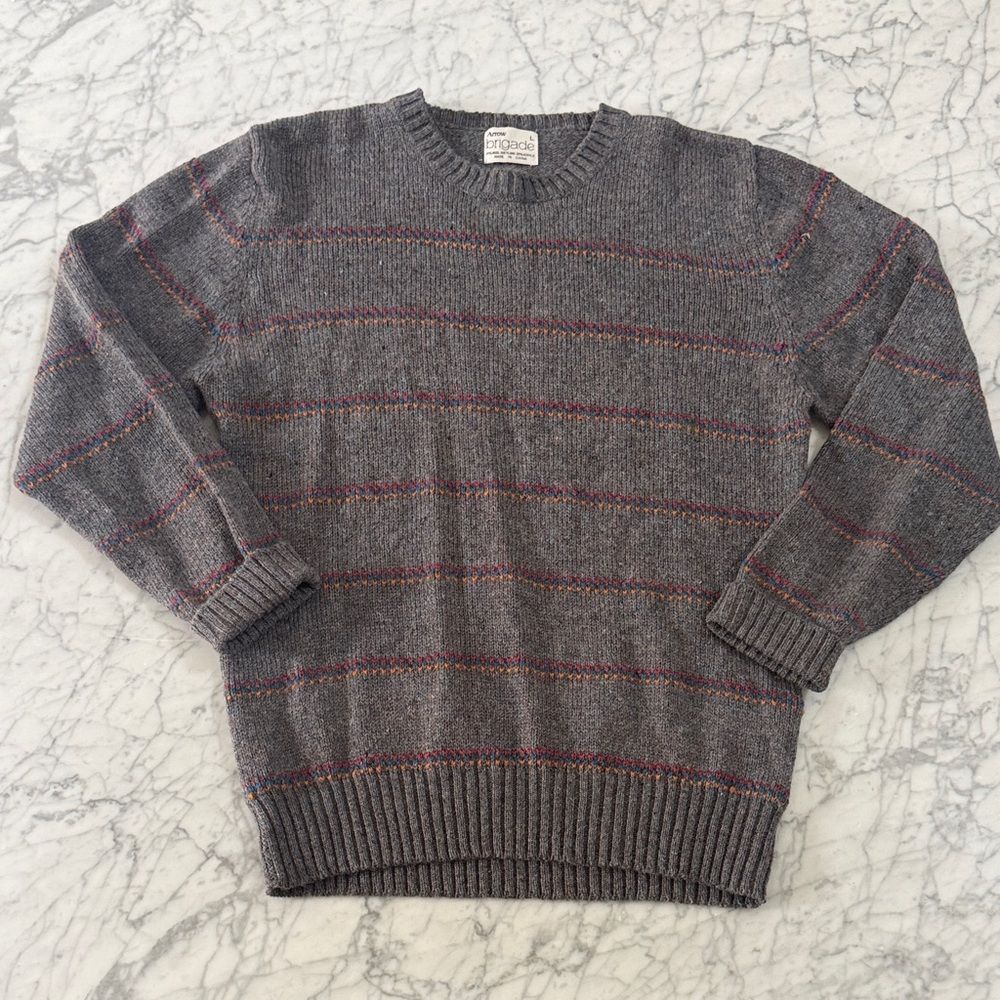 Vintage Arrow Brigade 70% Shetland Wool Grandpa Sweater Men’s Sz L
